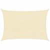 vidaXL Zonnezeil 160 g/m&sup2; 5x6 m HDPE cr&egrave;mekleurig