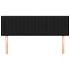 vidaXL Hoofdborden 2 st 72x5x78/88 cm stof zwart