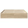 vidaXL Bedframe sonoma eikenkleurig 200x200 cm