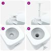 vidaXL Camping Toilet Grijs 41.5 x 36.5 x 42 cm