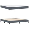 vidaXL Boxspringbed met matras Donkergrijs 180 x 220 cm Stof