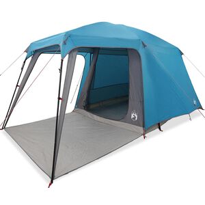 vidaXL Kampeertent met verandakoepel 5-persoons waterdicht blauw