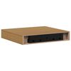 vidaXL Wandplank met opslag 4 pcs Beige 23 x 23,5 x 4 cm Bewerkt hout
