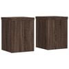 vidaXL Plantenstandaards 2 st 15x15x20 cm bewerkt hout bruin eiken