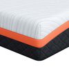 vidaXL Matras Wit en zwart 90 x 190 cm Jacquard stof