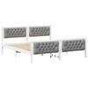 vidaXL Bedframe Lichtgrijs 180 x 200 cm Massief grenenhout