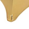 vidaXL 2 st Tafelhoezen stretch 70 cm goud