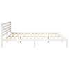 vidaXL Bedframe met hoofdeinde Wit 180 x 220 cm Massief grenenhout