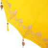 vidaXL Balinese parasol met basis Geel 185 x 185 x 260 cm