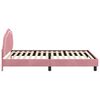 vidaXL Bedframe voor kinderen met hoofdbord Roze 90 x 200 cm Fluweel