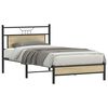 vidaXL Bedframe zonder matras 107x203cm spaanplaat sonoma eikenkleurig
