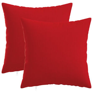 vidaXL Kussensloop 2 st HEERLEN Rood 30 x 30 cm Stof