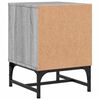 vidaXL Nachtkastje met glazen deur 35x37x50 cm grijs sonoma eikenkleur