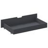 vidaXL Bedframe met 2 lades massief grenenhout donkergrijs 200x200 cm