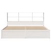 vidaXL Bedframe zonder matras massief grenenhout wit 200x200 cm