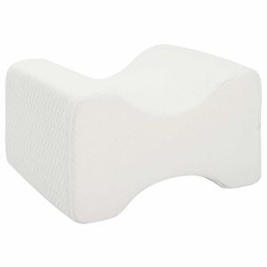 vidaXL Knee Pillow Wit Traagschuim en polyester 26 x 21,5 x 15 cm