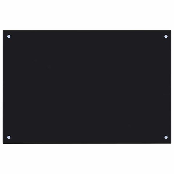 vidaXL Keuken Spatscherm 2 pcs Zwart 90 x 50 cm gehard glas