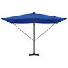 vidaXL Parasol azuurblauw 286 x 285 x 270 cm Aluminium