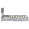 vidaXL Bedframe met hoofdeinde Beton Grijs 120 x 200 cm Bewerkt hout