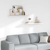vidaXL Wandschappen zwevend 2 st 80x23,5x3,8 cm MDF eikenkleurig wit