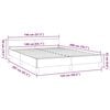 vidaXL Bedframe met hoofdeinde zonder matras 140x200 cm grijs