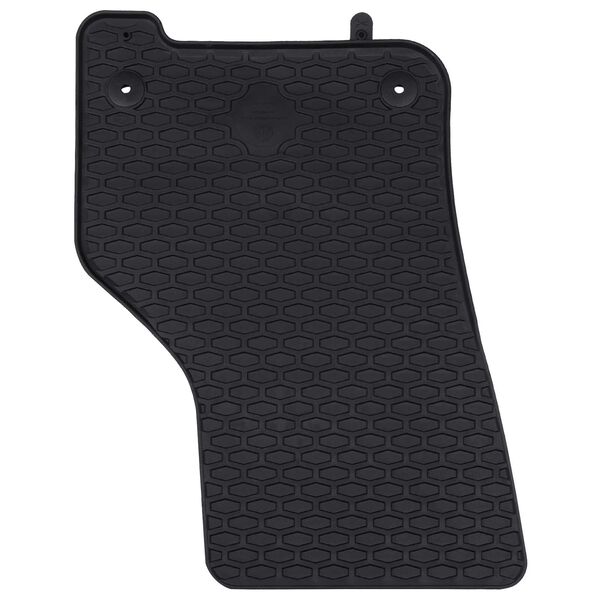 vidaXL Autobodemmat 4 pcs Zwart Rubber