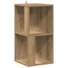 vidaXL Hoekkast 33x33x67 cm bewerkt hout artisanaal eikenkleur