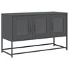 vidaXL Tv-meubel 100,5x39x60,5 cm koudgewalst staal antracietkleurig