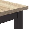 vidaXL Tafel Sonoma Eiken 100 x 50 x 76,5 cm Engineered hout en staal