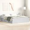 vidaXL Bedframe wit 150x200 cm King Size