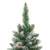 vidaXL Kunstkerstboom smal met standaard 210 cm PVC