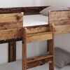 vidaXL Bunk Bed voor Kinderen Oudhout 80 x 160 cm Bewerkt hout