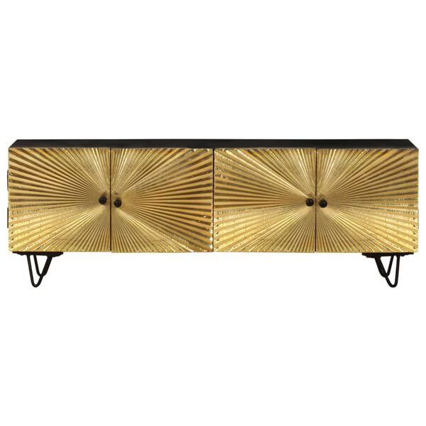 vidaXL Tv-meubel 130x30x45 cm massief mangohout