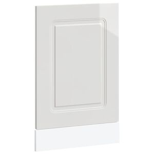 vidaXL Vaatwaspaneel Kalmar 45x1,5x57 cm bewerkt hout hoogglans wit