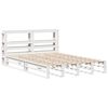 vidaXL Bedframe zonder matras massief grenenhout wit 135x190 cm