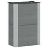 vidaXL Verhoogde plantenbak Grijs 50 x 30 x 72 cm WPC en Aluminium