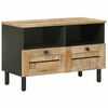 vidaXL Opslagkasten Naturel 70 x 33 x 46 cm Massief Mango Hout