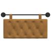 vidaXL Hangend Hoofdeinde Wandgemonteerd Bruin 100 x 55 x 7 cm Fluweel