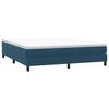 vidaXL Boxspring zonder matras fluweel donkerblauw 180x210 cm