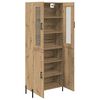 vidaXL Highboard Artisan Eiken 69,5 x 34 x 180 cm Bewerkt hout