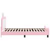 vidaXL Bedframe voor kinderen met hoofdbord Roze 80 x 200 cm PU