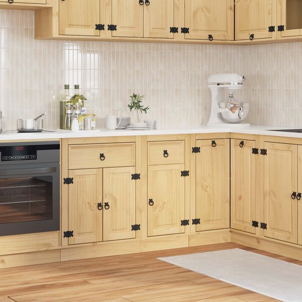 vidaXL Kast SKI HoningBruin 40 x 46 x 81,5 cm Massief grenenhout