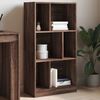 vidaXL Boekenkast 57x28,5x107,5 cm bewerkt hout bruin eikenkleurig