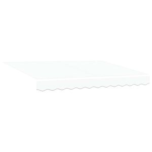 vidaXL Vervangingsdoek voor zonnescherm Wit 330 x 195 cm Polyester