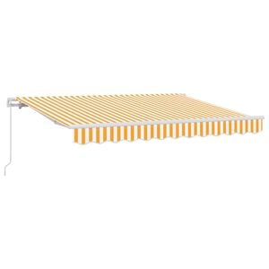 vidaXL Inklapbaar Zonnescherm Geel 250 x 200 cm Stof