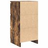 vidaXL Dressoir 37,5x35x76 cm bewerkt hout gerookt eikenkleurig
