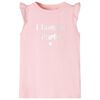 vidaXL Kindershirt met ruches aan de mouwen 116 lichtroze