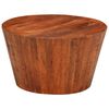 vidaXL Salontafel &Oslash;52x30 cm massief ruw mangohout