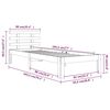 vidaXL Bedframe massief hout 90x190 cm