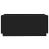 vidaXL Salontafel met LED-verlichting 90x50x40 cm zwart